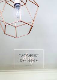 It expresses the raw beauty of concrete and glass and the tubing. Diy Geometric Lightshade Isoscella