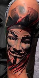 V for vendetta is amazing. Remember The 5th Of November With These Guy Fawkes Mask Tattoos Guy Fawkes Mask Mask Tattoo Horror Movie Tattoos