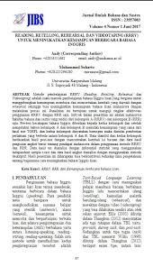 Indonesian bukannya jadi bisa memilih dengan baik, kita malah kewalahan dengan pilihan yang ada, kadang malah jadi takut akan adanya pilihan. Reading Retelling Rehearsal And Videotaping Rrrv To Improve Speaking Ability In English Jurnal Ilmiah Bahasa Dan Sastra