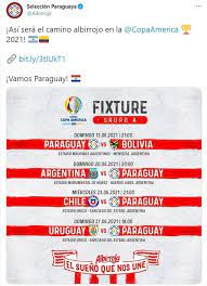La copa américa 2021 iniciará el 13 de junio en buenos aires y tendrá su final el 9 de julio, en barranquilla, colombia. Copa America 2021 Cuando Donde Y A Que Hora Debuta Paraguay Bolavip