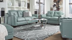 Blue Slate White Living Room Furniture Decorating Ideas