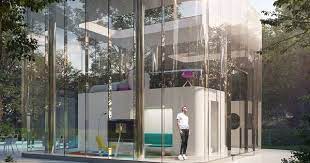 kubo house designed by karim rashid design house design glass house glass structure