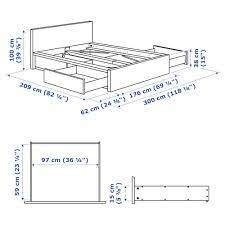 Divano letto matrimoniale ikea lycksele. Malm Struttura Letto Alta 4 Contenitori Bianco Lonset 160x200 Cm Ikea It