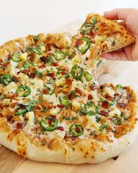 Pulled Pork Jalapeno Pineapple Pizza With Bacon And Cilantro Recipe Pineapple Pizza Food Pulled Pork