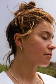 Short Artisan Curb Chain Earrings