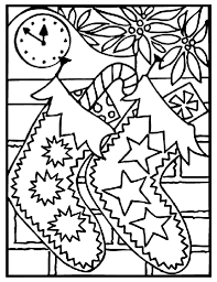 A few boxes of crayons and a variety of coloring and activity pages can help keep kids from getting restless while thanksgiving dinner is cooking. Christmas Stockings Coloring Page Crayola Com