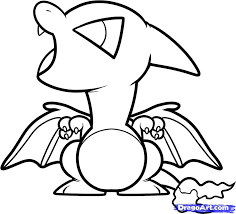 These pokemon coloring pages to print are suitable for kids between 4 and 9 years of age. How To Draw Chibi Charizard Step By Step Chibis Draw Chibi Anime Draw Japanese Ani Pokemon Coloring Pages Charizard Coloring Pages Charizard Coloring Page