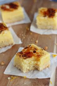 Bruleed Meyer Lemon Bars Completely Delicious Recipe Cookie Bar Recipes Desserts Dessert Bars