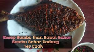 Bumbu untuk saus kacang ini antara lain cabai merah, bawang putih, gula pasir, asam jawa, bawang putih, garam dapur, dan cuka. Bumbu Ikan Bawal Bakar Bumbu Bakar Padang Resep Ikan Bakar Ikan Bakar Tempurung Ter Enak Youtube