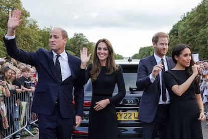 William, Kate, Harry and Meghan, together again after two and a half years | International | EL PAÍS English