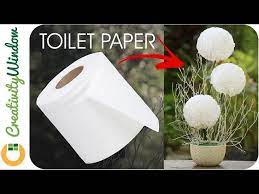 Toilet paper flowers for sale. Round Toilet Paper Flower Youtube