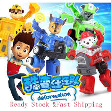 Deze speelset bevat de figuren marshall, skye en rubble. Volontario Duplicare Rallegrarsi Robot Marshall Paw Patrol Centro Della Citta Granchio Monopolio