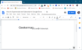 Select the portion of the text you want to format. How To Superscript In Google Docs How To Subscript In Google Docs