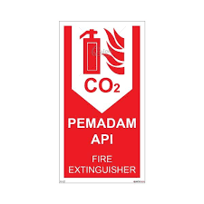 Nak letok di jabat2 ko., tapi xtau nak beli mano. Fs 027 Fire Sign Carbon Dioxide Co2 Fire Extinguisher Safetyware Sdn Bhd