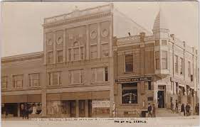 Sw Hastings Mi Rppc 1909 Downtown Businesses New Ironside Shoe Company Moving Next To The Corner Barbershoe Under The Hastings City Bank Next To The Masonic Tem Masonic Temple Hastings Mi Downtown