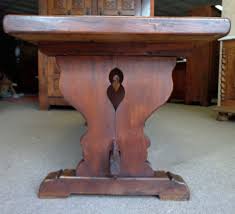 19th Century French Antique Oak Trestle Table French Antiques Trestle Table Oak