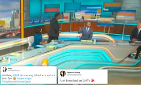 Good morning britain's alex beresford has confessed to feeling lonely in lockdown after secretly splitting from his wife. Gmb Piers Morgan Storms Off During Row With Weatherman Alex Beresford Over Meghan Markle Daily Mail Online