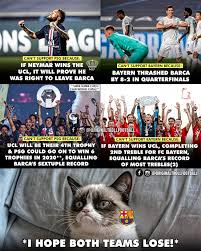 Fc barcelona debe ganar por una diferencia de cuatro goles si quiere avanzar a los cuartos de final, misión por demás complicada si se tiene en cuenta el flojo nivel del equipo en los últimos. Troll Football Barca Fans Today Trolling Football Mjj Facebook