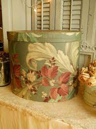 Signed Berta Montgomery Hatbox 1920 S Antique Wallpaper Extra Large Hatbox Victorian Paris Apt Vintage Hatbox Storage Container Antiques Vintage Hat Boxes Hat Boxes Antique Wallpaper