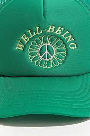 Urban Outfitters Well Being Trucker Hat In Green For Men Lyst