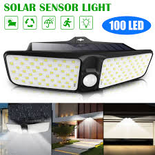 You can get motion sensor light fixtures that are hardwired, battery powered, or solar powered. 100led Solar Lights Outdoor 180 Lighting Angle Solar Lights Wireless Solar Bright Motion Sensor Flood Light 2 Head Waterproof Wireless Solar Security Light For Garden Patio Garage Yard Cool White Walmart Com Walmart Com