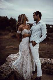 Boho Wedding Dress Lace Bridal Dress Bohemian Mermaid Etsy Bohemian Beach Wedding Dress Bohemian Beach Wedding Boho Wedding Dress Lace