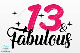 Download 13th Happy Birthday Graphic By Svgcrafters Creative Fabrica PSD Mockup Templates