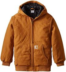 carhartt boys big quilt lined work active jacket