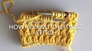Take working needle insert into 2nd stitch on main needle knitwise. How To Knit The Right Twist Rt Stitch Youtube