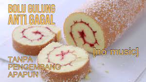 Bolu gulung greentea (gluten free, no refined sugar) enak lainnya. No Music Cara Membuat Bolu Gulung Anti Gagal Anti Pecah Swiss Roll Cake Youtube