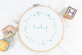 10 Hand Embroidery Patterns For A New Baby Or Nursery