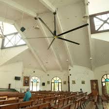 An outdoor ceiling fan with flat blade pitch may wobble or produce more noise on high speed if its motor is not powerful enough to circulate a large volume of air for an extended period. China Large Outdoor Ceiling Fans Industrial Cooling Big Ceiling Fans China Big Air Industrial Ceiling Fan Large Ceiling Fans