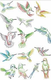 A smiling snowman standing out in the snow with his birdie friends this machine embroidery pattern will be downloaded. Free Humming Bird Embroidery Designs Embroidery Designs Birds Embroidery Designs Bird Embroidery Pattern Sewing Embroidery Designs