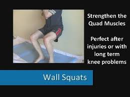 Wall Squats Video Knee Strengthening Exercises Knee Strengthening Exercises Squats Video How To Strengthen Knees
