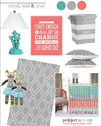 Here offers all kinds of turquoise baby bedding with the unique styles. Coral Teal And Gray In The Nursery Project Nursery
