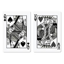 King Queen Of Hearts Print Set King Of Hearts Card Queen Of Hearts Card King Card