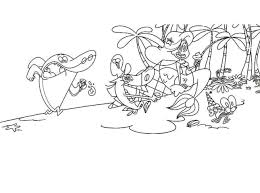 1000 x 793 gif 58 кб. Sharko And Zig Coloring Pages