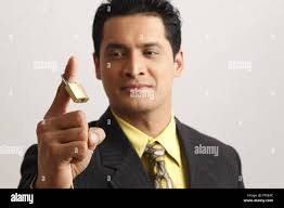 Ring finger index finger hi-res stock photography and images