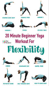 20 Minute Beginner Yoga Workout For Flexibility Yogirainbow Beginner Yoga Workout Yoga For Beginners Yoga For Flexibility