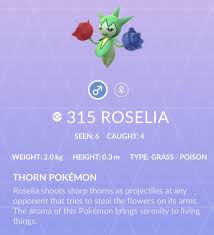 Roselia Pokemon Go Wiki Guide Ign