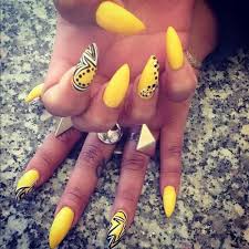 Yellow And Black Acrylic Nail Designs 32 Beautiful Summer Nails Ideas Yellow Nails Yellow Nail Art Yellow Nails Design
