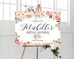 Grey green botanical bridal shower welcome sign. Bridal Shower Welcome Sign Bridal Shower Sign Bridal Shower Etsy