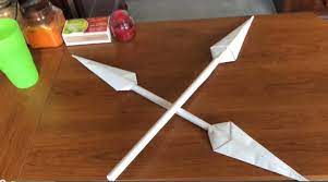 How To Make A Cool Paper Spear Paper Craft Videos Paper Crafts Diy Tutorials Cool Stuff