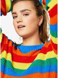 Daisy Street Rainbow Stripe Girls Sweater