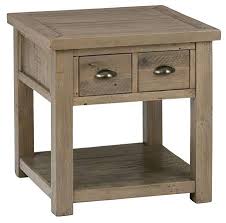 Jofran 2 Drawers End Table Review Reclaimed Wood Side Table End Tables Side Table Wood