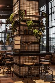 Fredde S Food Fire Restaurant Interior Design By Vdphelsinki Rustic Restaurant Interior Restaurant Interior Design Bistro Interior Design