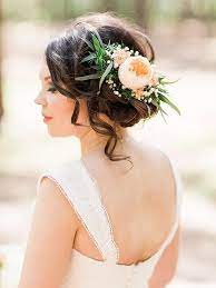 37 Ways To Wear Flowers In Your Hair On Your Wedding Day Wedding Hairstyles Updo Bride Hairstyles Flowers In Hair