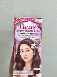 This time i tried the milk tea brown which appear lighter and i'm totally in love with my current colour. Liese Creamy Bubble Colour Rose Tea Brown Health Beauty Hair Care On Carousell