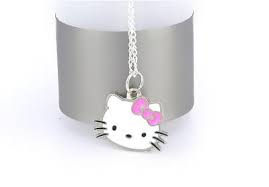 Naszyjnik Hello Kitty kokardka Pink - 3893886644 - oficjalne archiwum  Allegro