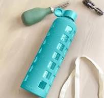 Amazon.com: purifyou Glass Water Bottle Trio with Time ...